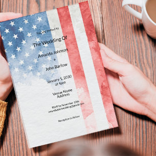 Minimalistische trouwerij met vervaagde Amerikaans Kaart