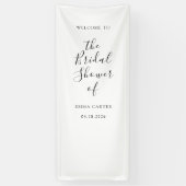 Minimalistische trouwfeest bruidsbruiloft welkomst spandoek (Verticaal)