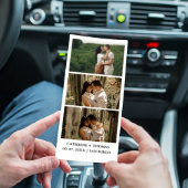 Minimalistische trouwfoto booth overlay Bedankt Save The Date