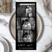 Minimalistische trouwfoto booth overlay Bedankt  Save The Date