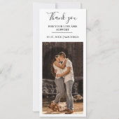 Minimalistische trouwfoto booth overlay Bedankt  Save The Date (Achterkant)