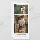 Minimalistische trouwfoto booth overlay Bedankt  Save The Date (Voorkant)