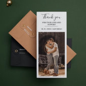 Minimalistische trouwfoto booth overlay Dank je we Save The Date