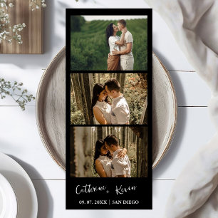 Minimalistische trouwfoto booth overlay Dank je we Save The Date