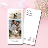 Minimalistische trouwfoto booth strip frame elegan save the date
