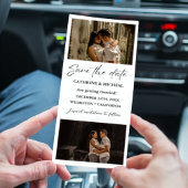 Minimalistische trouwfoto booth strook frame  save the date