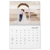Minimalistische Trouwfoto Collage 2026 Kalender (Mar 2027)