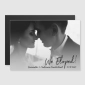 Minimalistische trouwfoto voor elopende koppels (Voorkant / Achterkant)