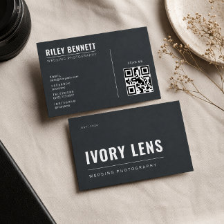 Minimalistische Trouwfotografie | Forge Gray Visitekaartje