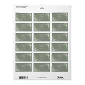 Minimalistische trouwgunstlabels etiket (Full Sheet)