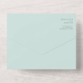 Minimalistische Trouwkaart All In One Uitnodiging (Achterkant)