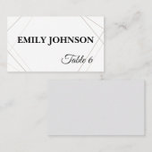 Minimalistische Trouwkaart – Bewerkbare Sjabloon Plaatskaartje (Voorkant / Achterkant)