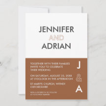 Minimalistische Trouwkaart