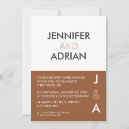 Minimalistische Trouwkaart Kaart