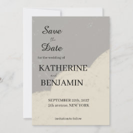 Minimalistische Trouwkaart Opslaan Datum Save The Date