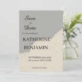 Minimalistische Trouwkaart Opslaan Datum Save The Date (Staand voorkant)