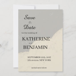 Minimalistische Trouwkaart Opslaan Datum Save The Date