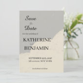 Minimalistische Trouwkaart Opslaan Datum Save The Date (Staand voorkant)