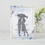 minimalistische trouwkaart save the date (Staand voorkant)