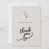 Minimalistische Trouwkaart Sjabloon Kaart (Achterkant)