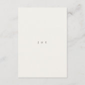 Minimalistische Trouwkaart Warm Wit Informatiekaartje (Achterkant)