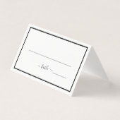 Minimalistische Trouwkaart Zwart en Wit Kaart (Voorkant)