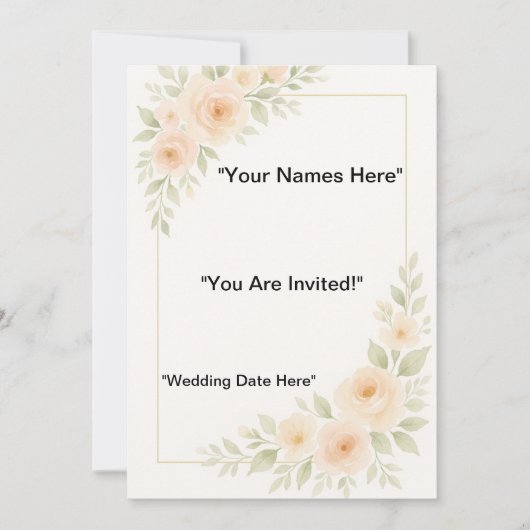 Minimalistische trouwkaarten kaart (Voorkant)