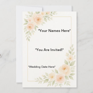 Minimalistische trouwkaarten kaart