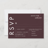 Minimalistische trouwkaarten voor RSVP Kaart (Voorkant)