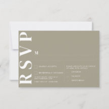 Minimalistische trouwkaarten voor RSVP