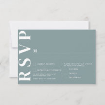 Minimalistische trouwkaarten voor RSVP