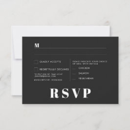 Minimalistische trouwkaarten voor RSVP Kaart