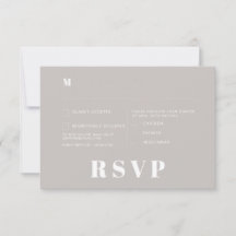 Minimalistische trouwkaarten voor RSVP