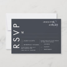 Minimalistische trouwkaarten voor RSVP