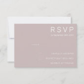 Minimalistische trouwkaarten voor RSVP Kaart (Voorkant)