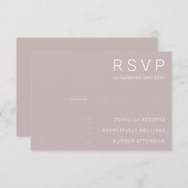 Minimalistische trouwkaarten voor RSVP Kaart