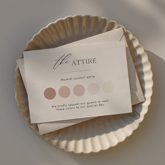 Minimalistische trouwkleding invoegen Kaart met sc Notitiekaartje