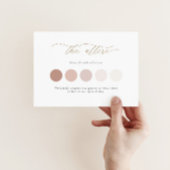 Minimalistische trouwkleding invoegen Kaart met sc Notitiekaartje
