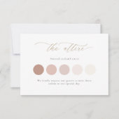 Minimalistische trouwkleding invoegen Kaart met sc Notitiekaartje (Voorkant)