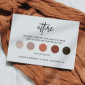 Minimalistische trouwkleding kledij code kaarten