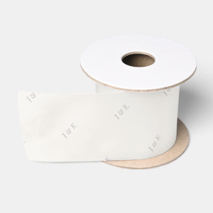 Minimalistische Trouwlint   Modern   Warm Ivoorkle Satijnen Lint