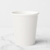 Minimalistische Trouwmonogram Papieren Beker (Achterkant)