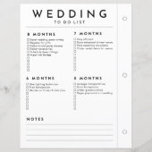 Minimalistische Trouwplanner 12 - 5 Maand Pagina (Achterkant)