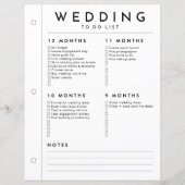 Minimalistische Trouwplanner 12 - 5 Maand Pagina (Voorkant)