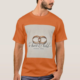 Minimalistische Trouwringen Houd Mannen Tshirt