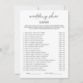 Minimalistische Trouwschoen Koppels Douchespel Kaart (Voorkant)