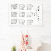 Minimalistische Trouwstoelindeling | Aangepast Mod Spandoek (Insitu)