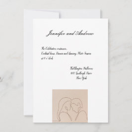 Minimalistische Trouwuitnodiging Aankondiging