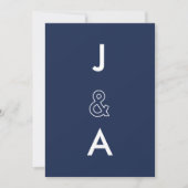 Minimalistische Trouwuitnodiging Kaart (Voorkant)