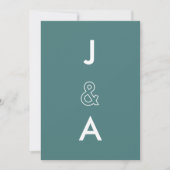 Minimalistische Trouwuitnodiging Kaart (Voorkant)